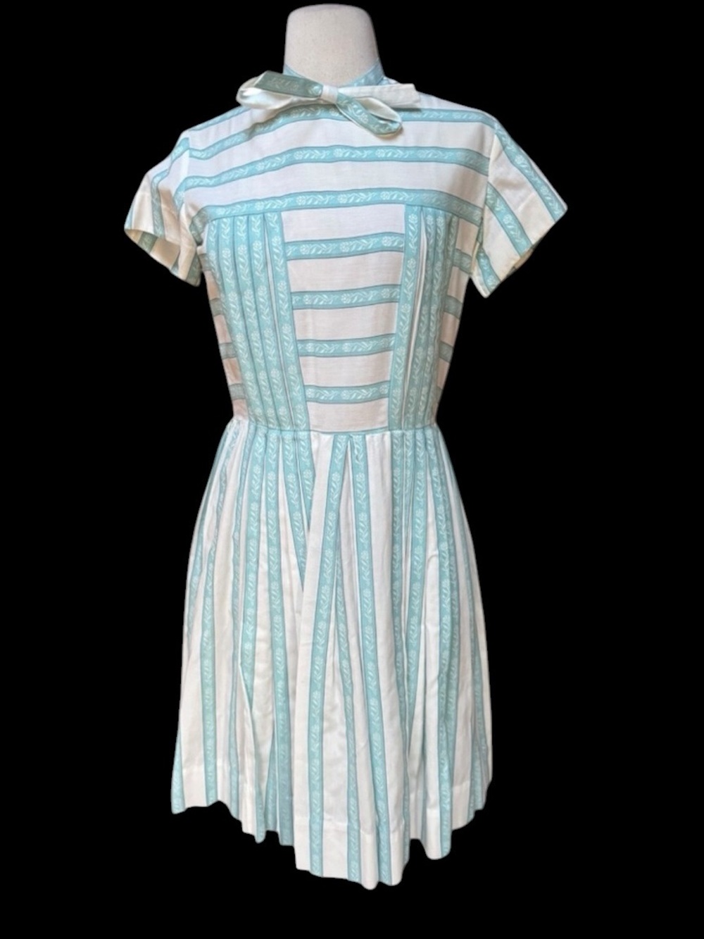 1950s Cotton Swing Day Dress